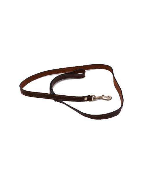 Lesa pentru caini, din piele, neagra - 15 cm/120 cm