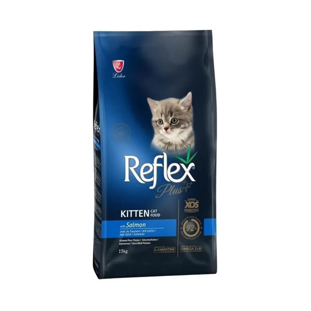Hrana uscata pentru pisici Reflex Plus Kitten Somon 15kg