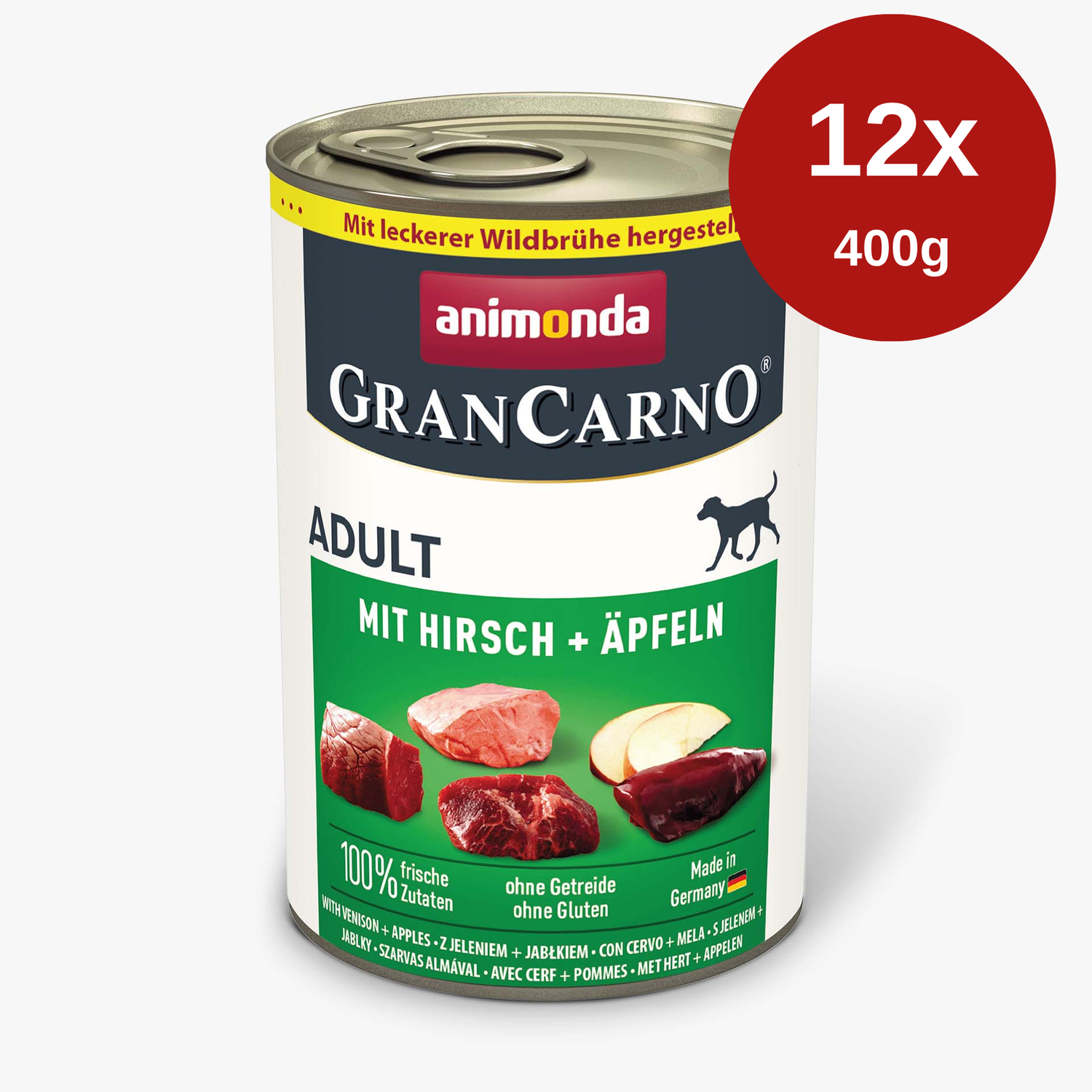 Hrana umeda pentru caini GranCarno Adult CAPRIOARA - MAR 12 x