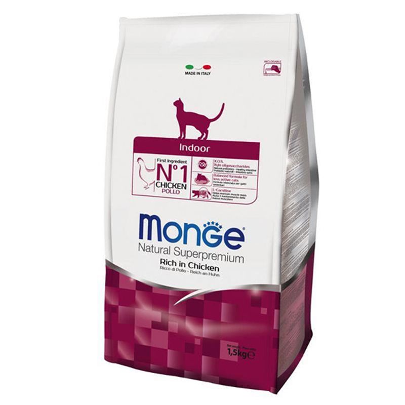 MONGE NATURAL CAT INDOOR, 1,5 kg