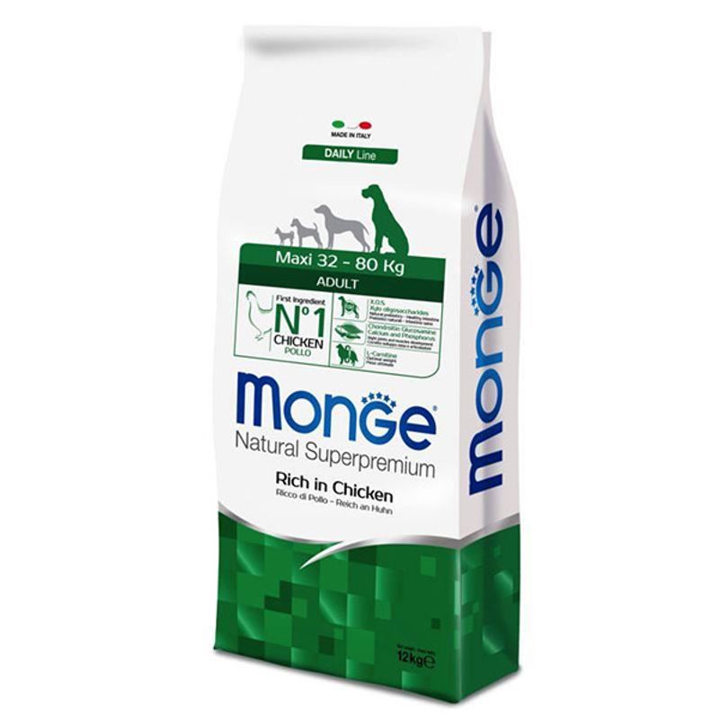 MONGE NATURAL MAXI ADULT, 12 kg