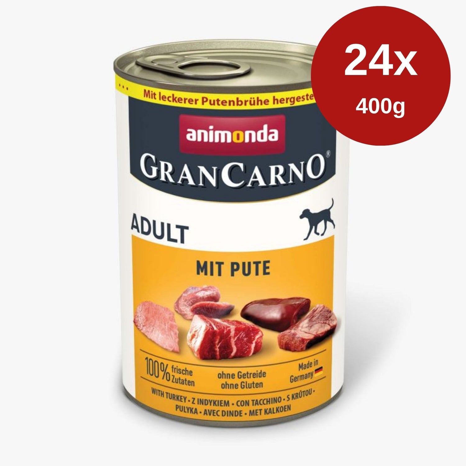 Hrana umeda pentru caini Grancarno Adult Dog Curcan 24 x