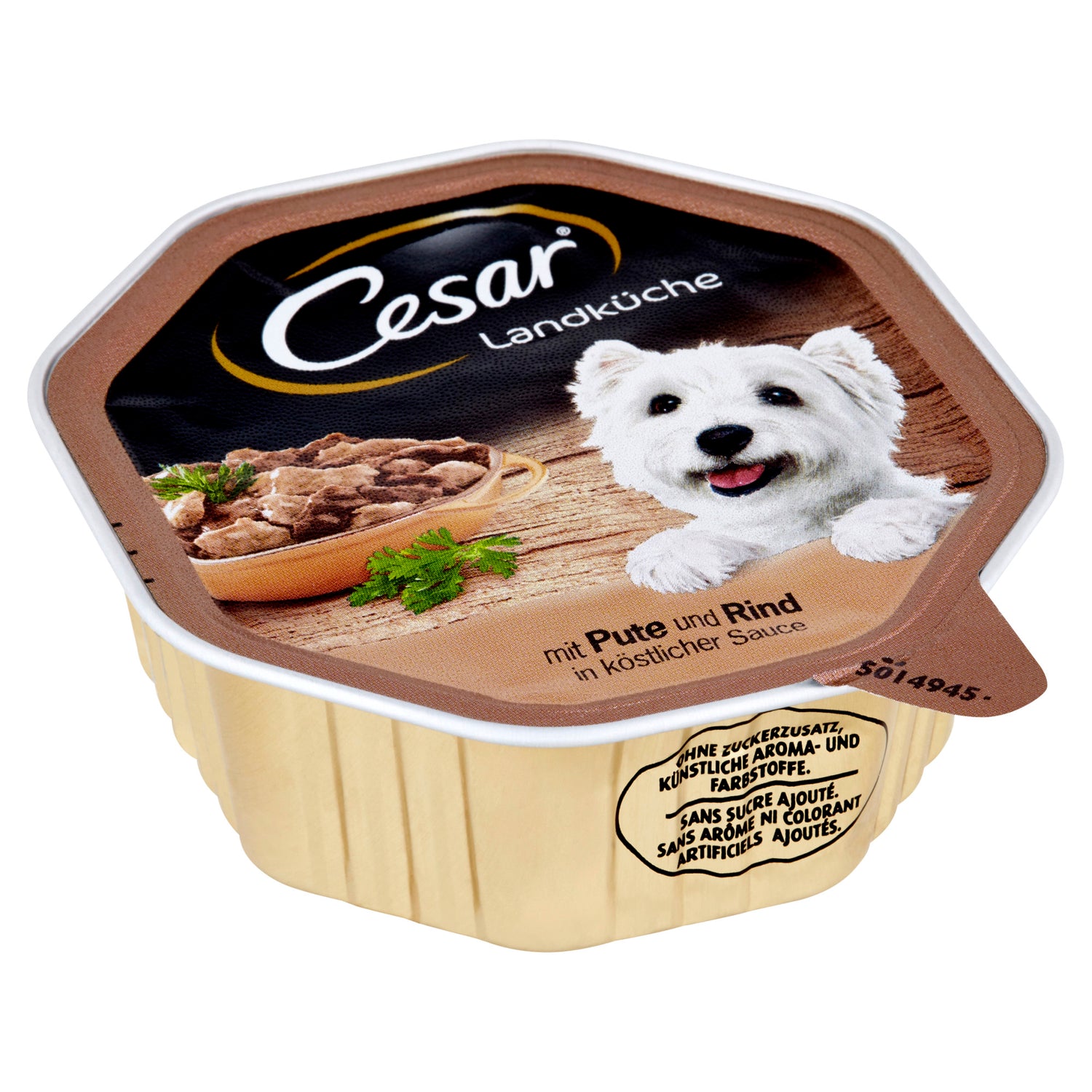 Hrana umeda pentru caini Cesar, curcan + vita, 150 g