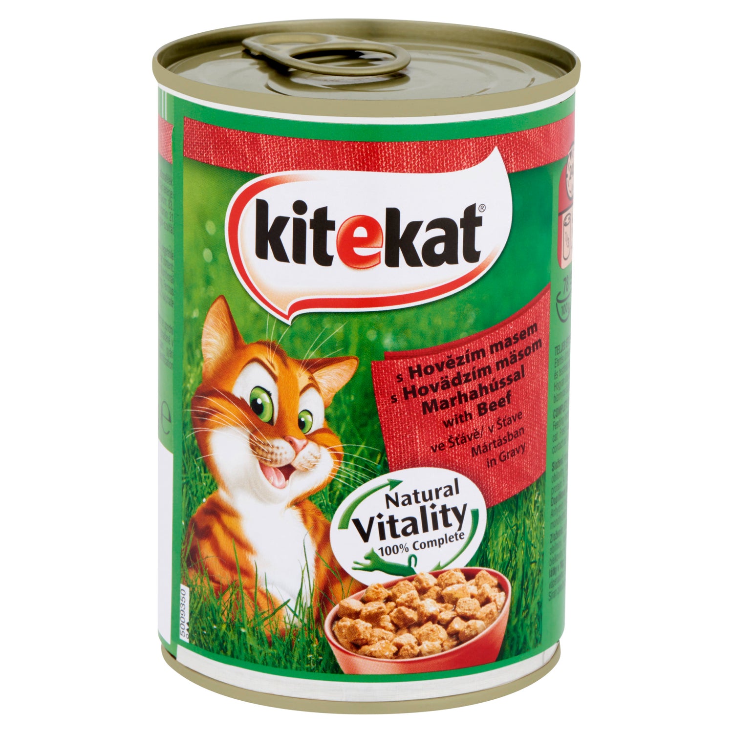 Kitekat hrana umeda la conserva pentru pisici adulte, cu vita in sos 400 g