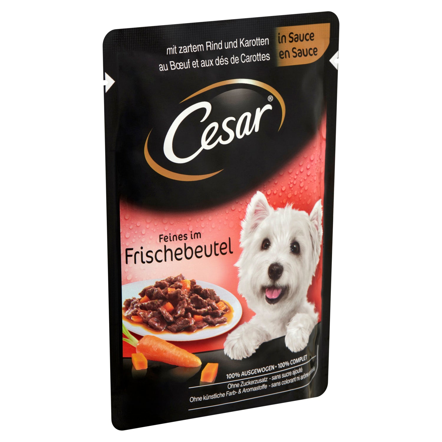 Hrana umeda pentru caini Cesar, cu vita frageda si legume in aspic 12 x 100 g