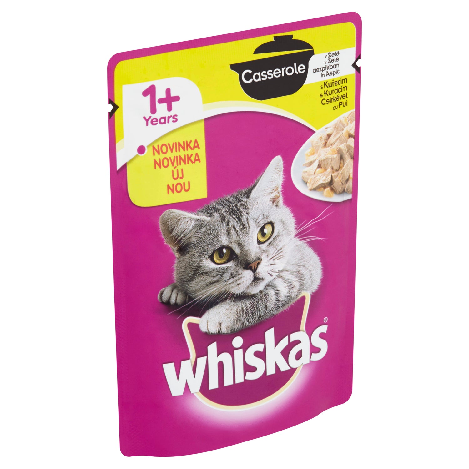 Whiskas hrana umeda pentru pisici adulte, cu pui in aspic 24 x 85 g