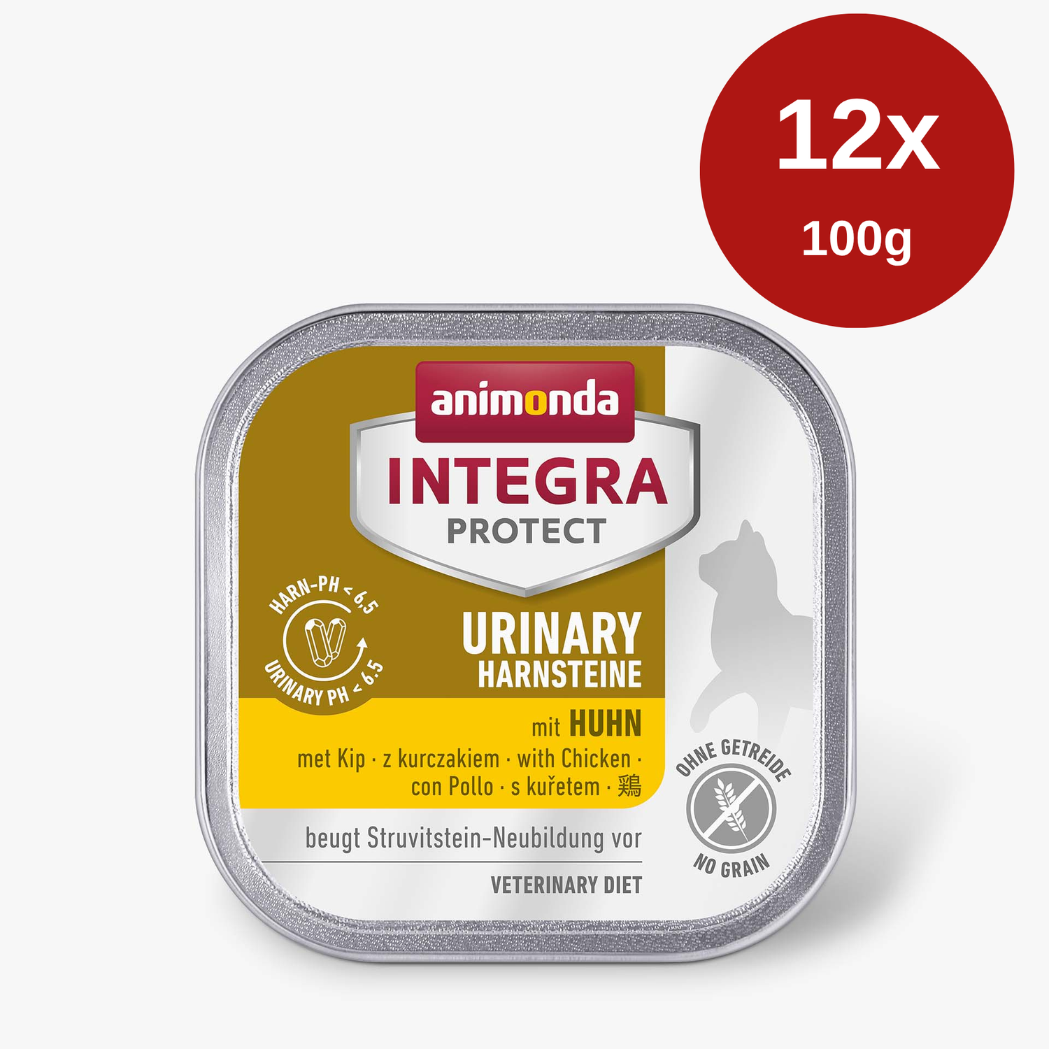 Hrana umeda pentru pisici Integra Protect Urinary Adult Pui 12 x 100gr