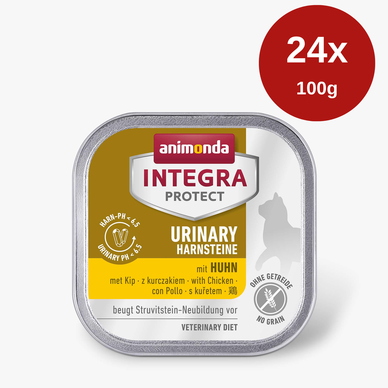 Hrana umeda pentru pisici Integra Protect Urinary Adult Pui 24 x 100gr