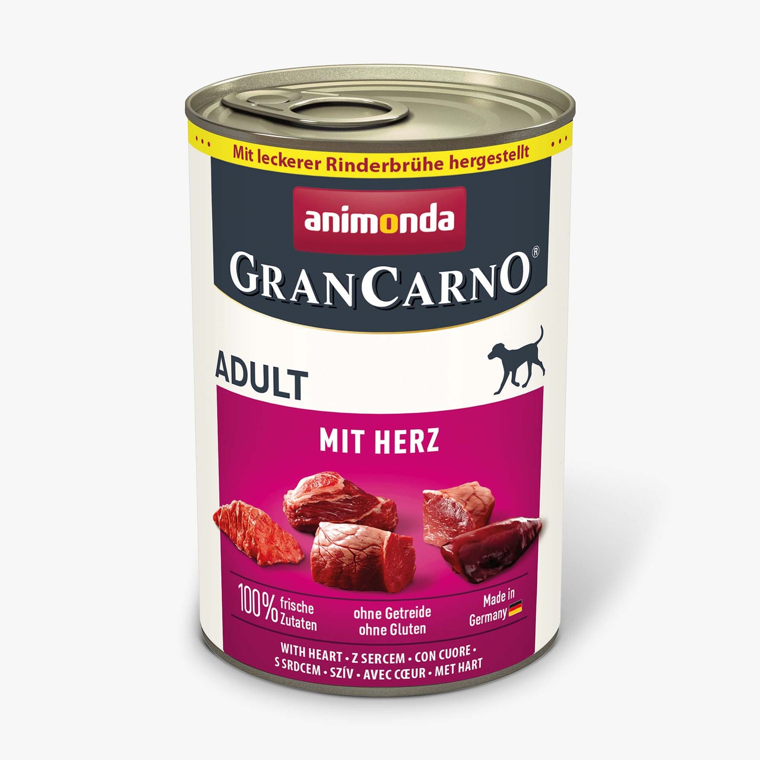 Hrana umeda pentru caini Grancarno Adult Dog Inima