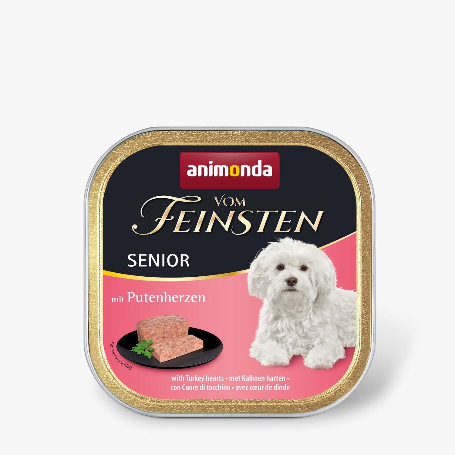 Hrana umeda pentru caini Vom Feinsten Senior, Inima Curcan, 150gr