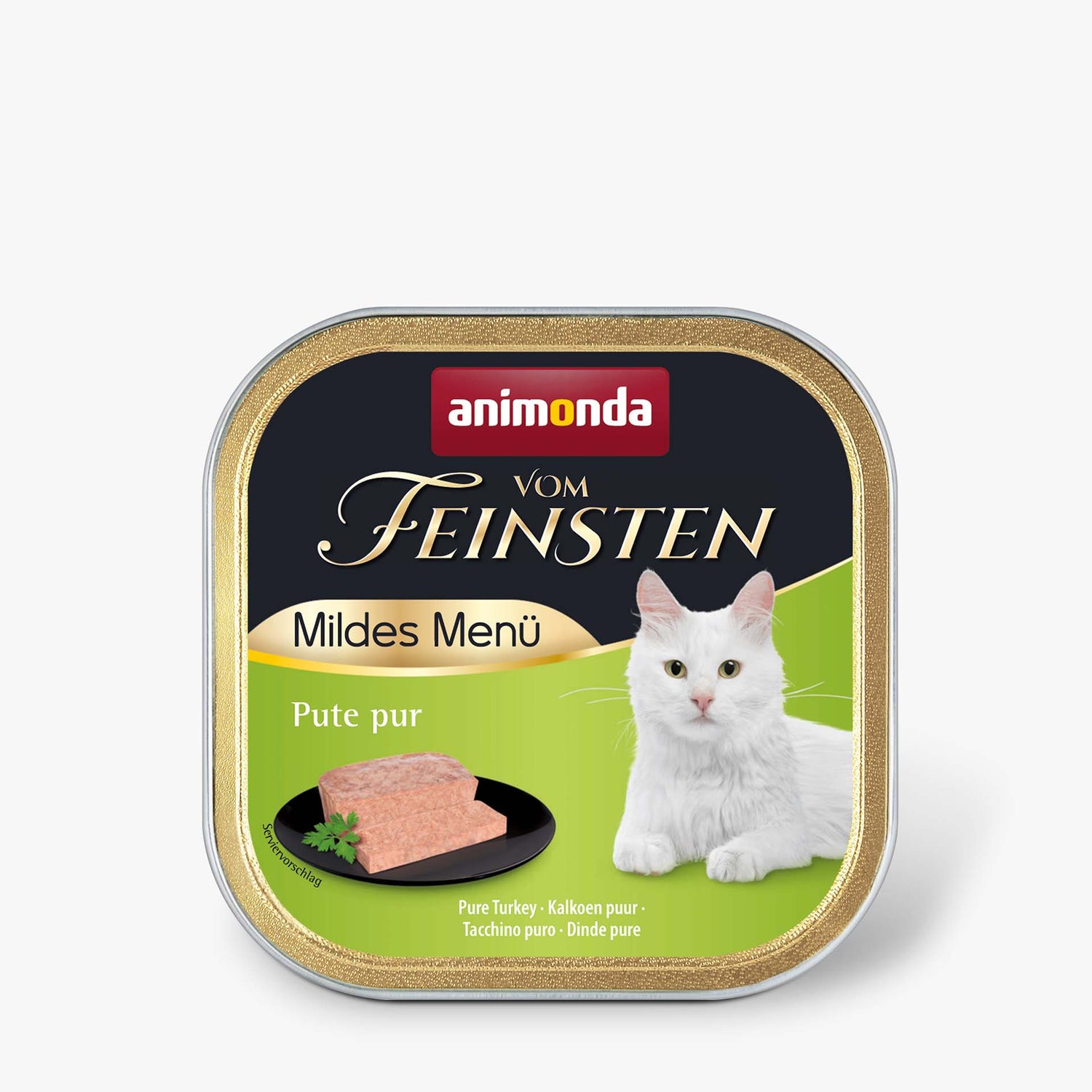 Mancare umeda pentru pisici Vom Feinsten Mildes Menu Curcan 100g