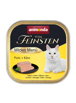 Mancare umeda pentru pisici Vom Feinsten Mildes Menu Curcan + Branza 100g