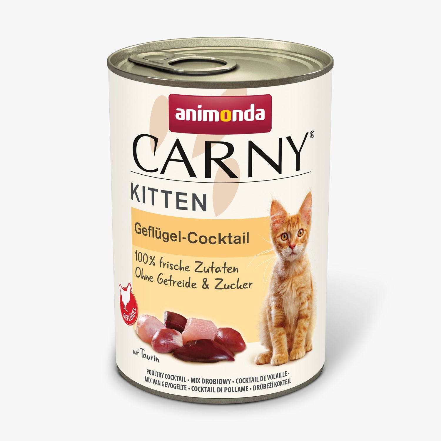 Hrana umeda pentru pisici Carny Kitten, Cocktail Pasare, 400g
