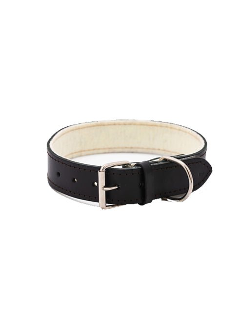 Zgarda de piele pentru caini de talie mare - 65cm x 4cm