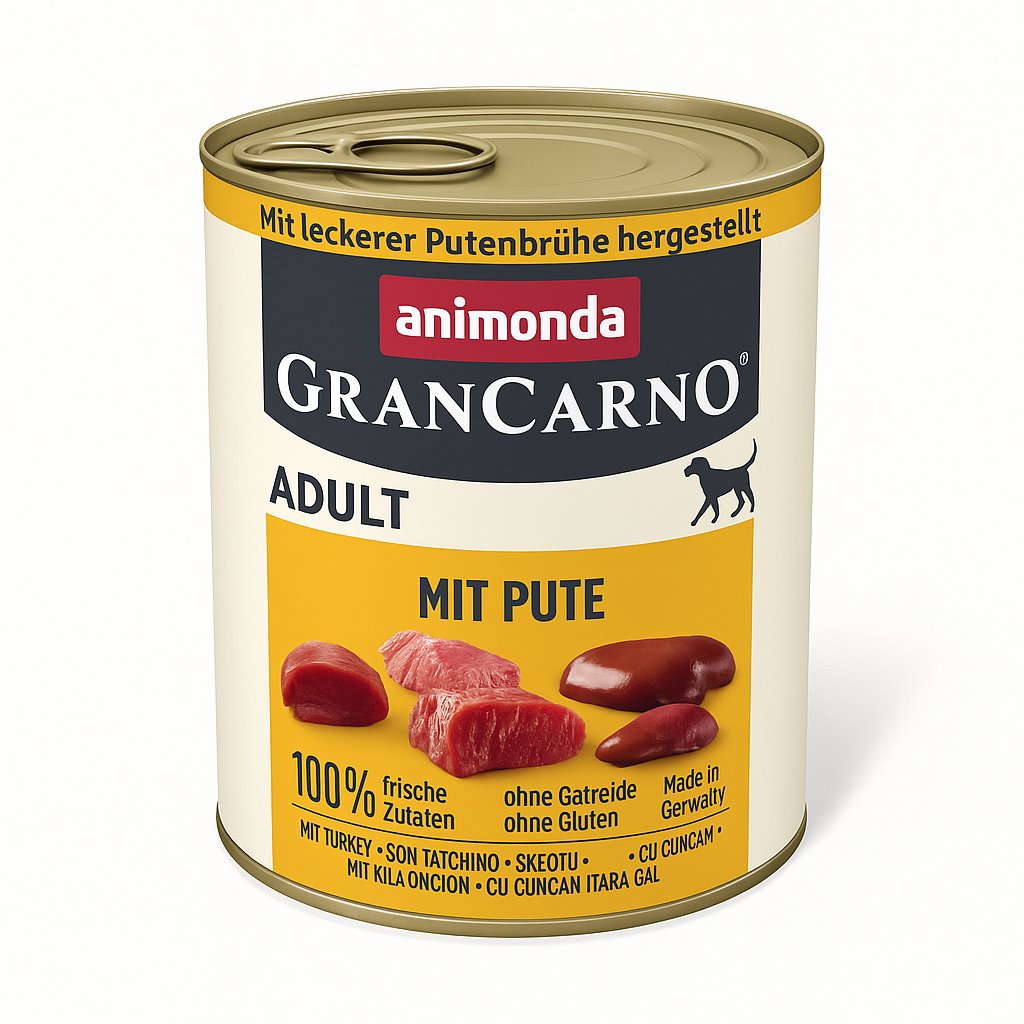 Hrana umeda pentru caini Grancarno Adult Dog Curcan
