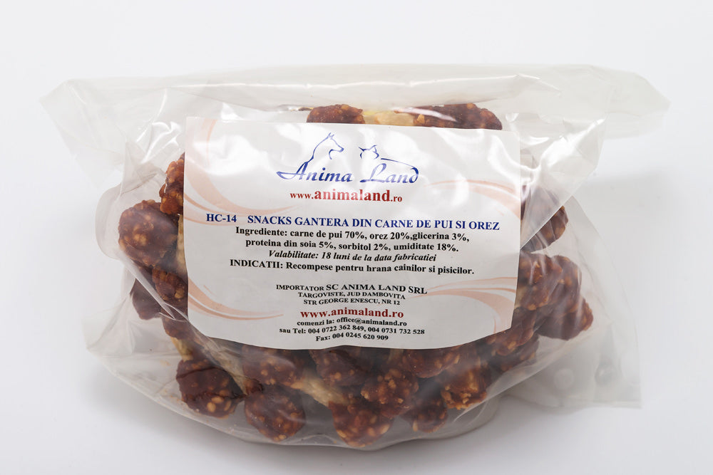 Recompense Snack Gantera din Carne de Pui si Orez, 500g
