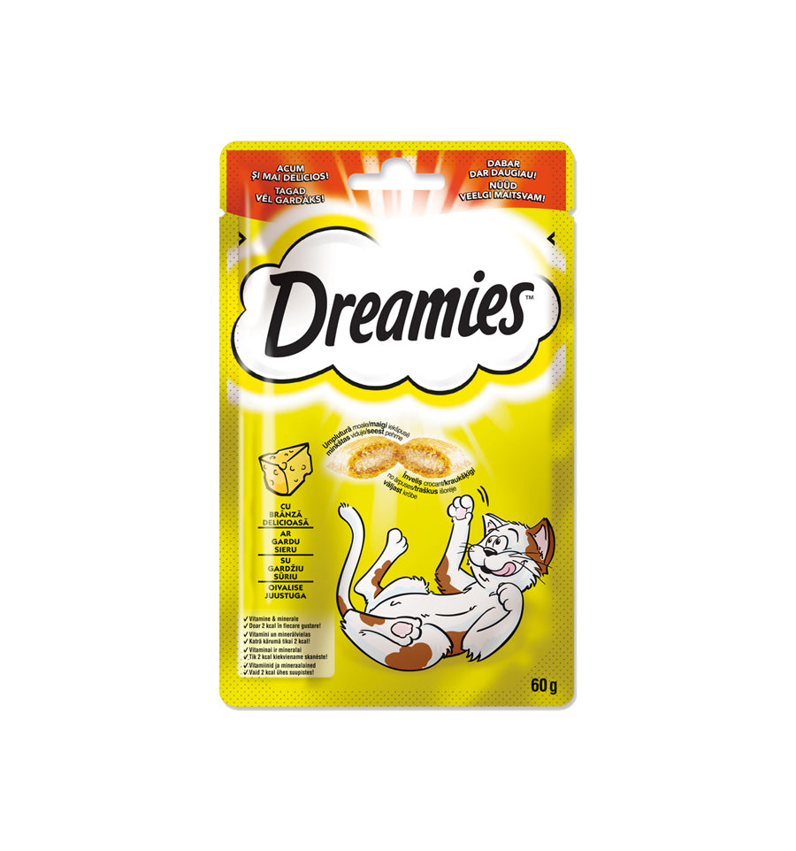 Dreamies recompense pentru pisici, cu branza delicioasa 60 g