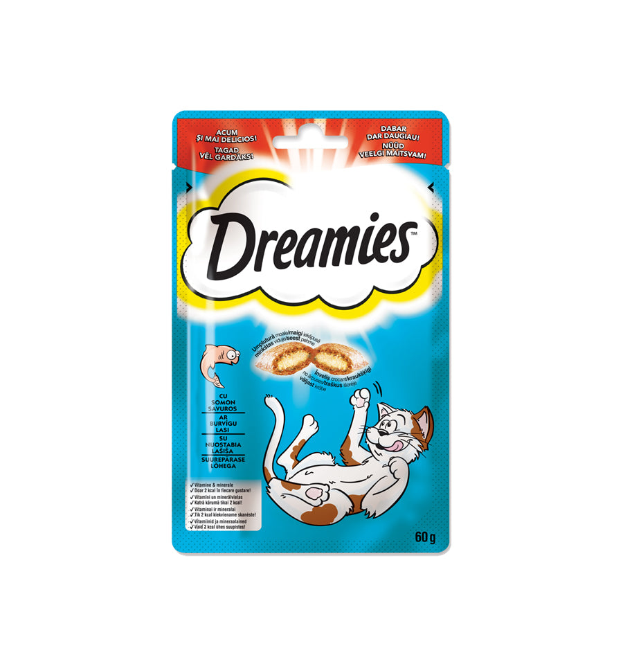 Dreamies recompense pentru pisici, cu somon savuros 60 g