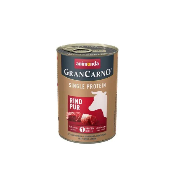 Hrana umeda pentru caini GranCarno Adult Mono Proteina VITA, 6 x