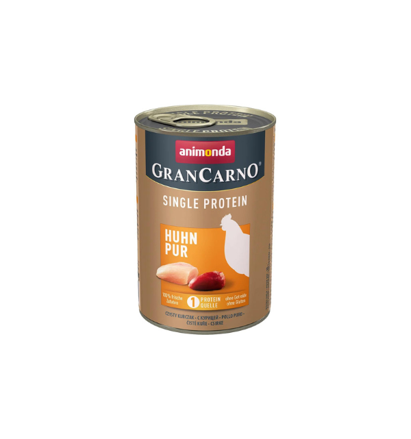 Hrana umeda pentru caini GranCarno Adult Mono Proteina Pui, 6 x