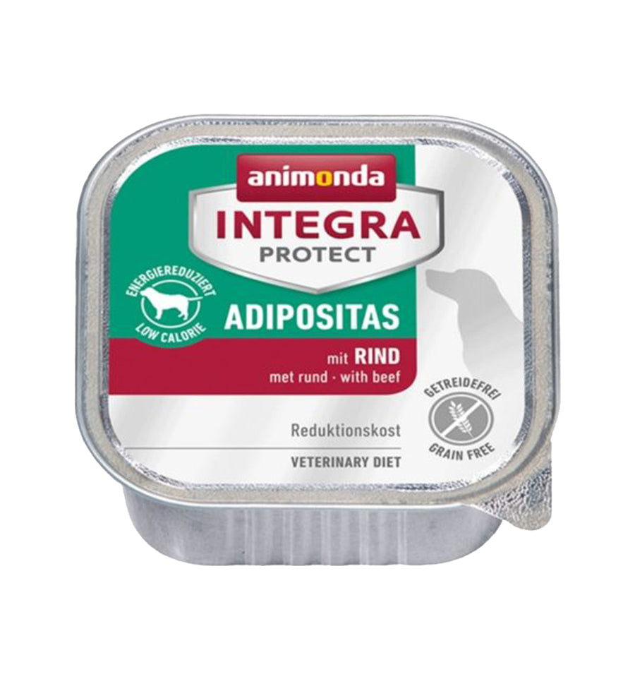 Mancare umeda pentru caini Integra Protect Obezitate Vita 150 gr