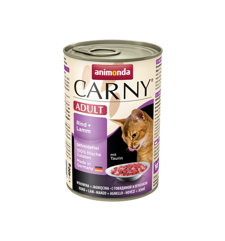 Hrana umeda pentru pisici Carny Adult, Vita + Miel, 400g