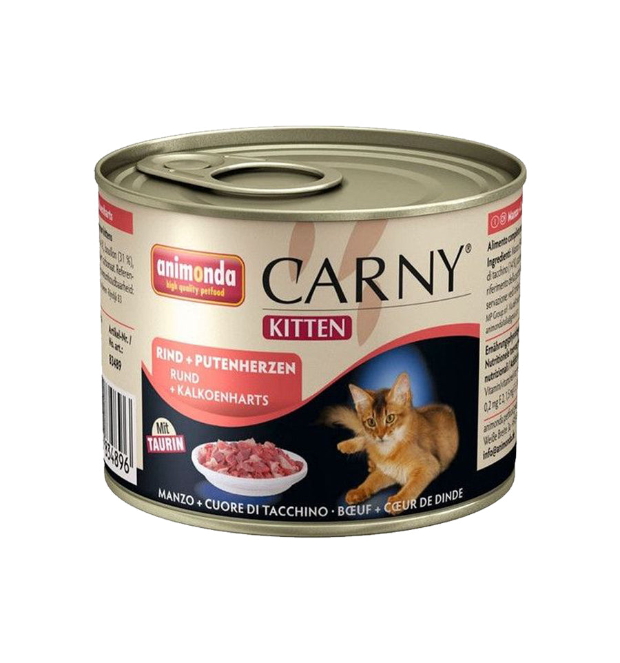 Hrana umeda pentru pisici Carny Cat Junior Vita + Inima Curcan 200gr