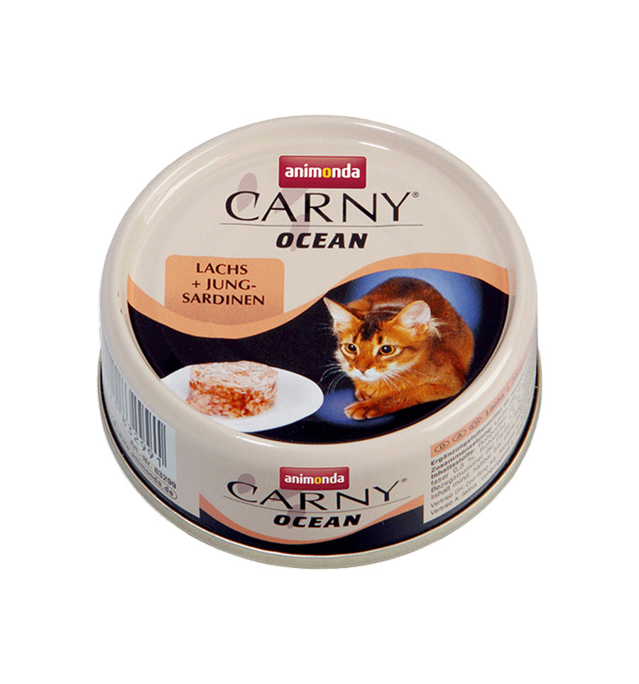 Mancare umeda pentru pisici Animonda Carny Ocean Somon + Sardine 80gr