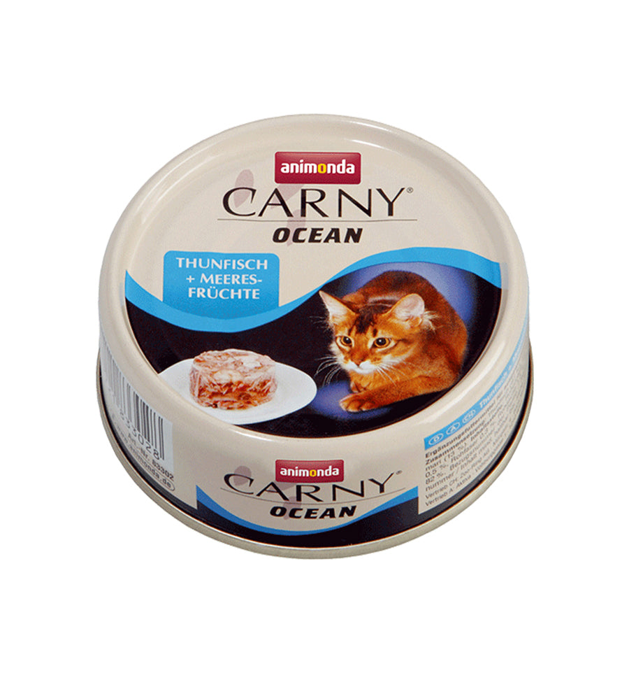 Mancare umeda pentru pisici Animonda Carny Ocean Ton + Fructe de Mare 80gr