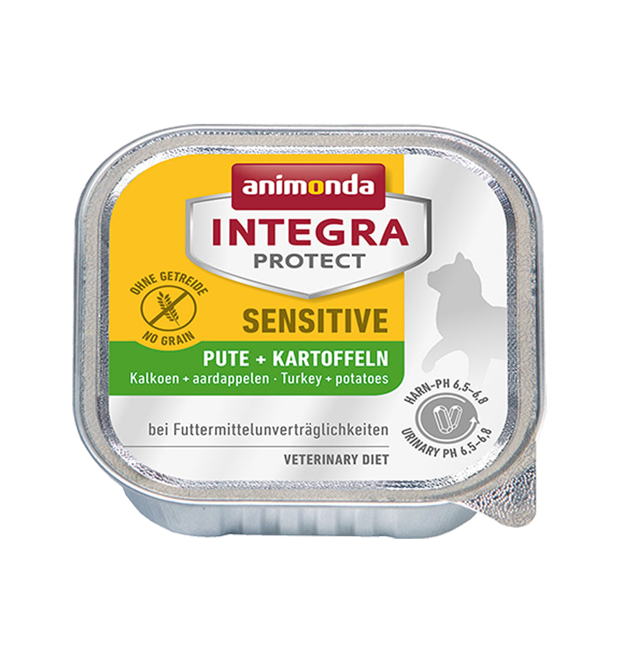Hrana umeda pentru pisici Integra Protect Sensitive Curcan + Cartofi 100g