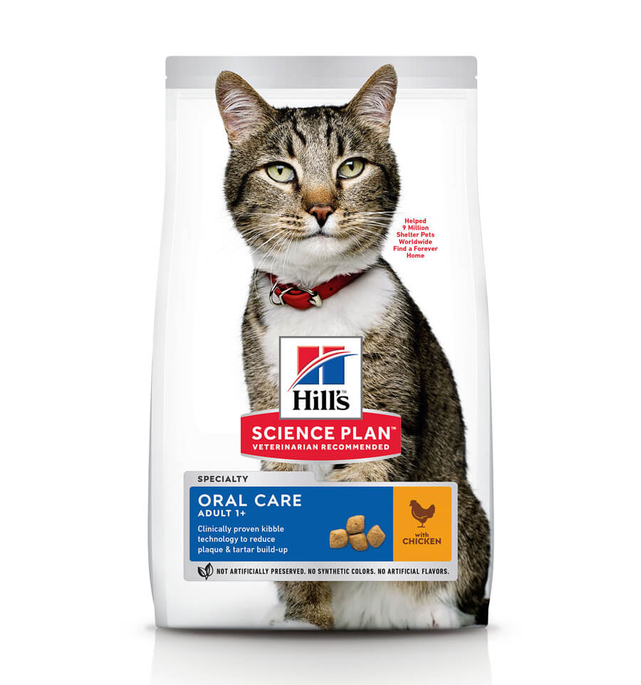 Hrana pentru Pisici, Hill's SP Feline Adult Oral Care, cu Pui, 7 Kg