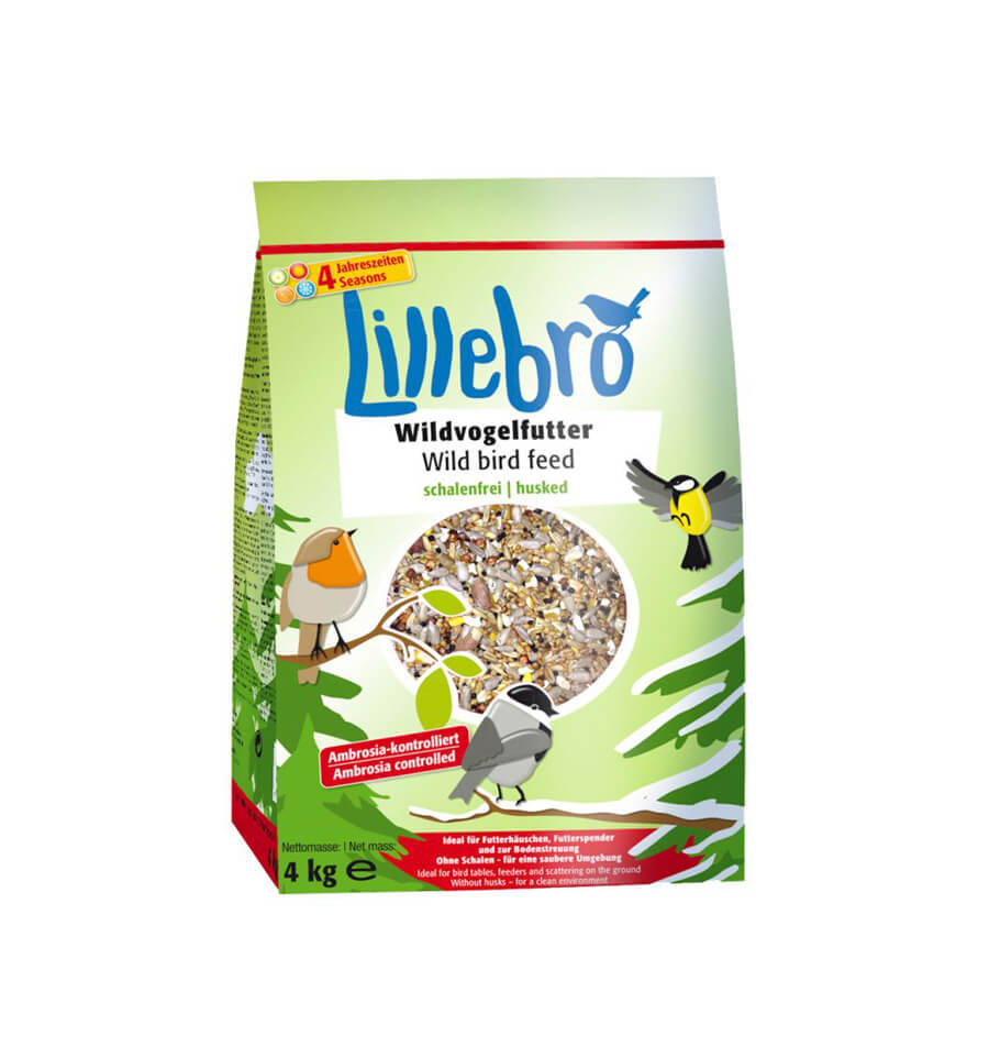 Hrana pentru pasari salbaice Lillebro, fara coji, 4 kg