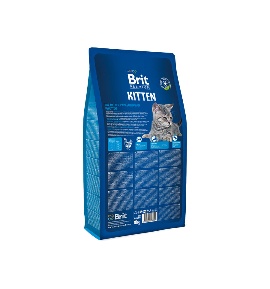 Hrana uscata pentru pisici Brit Premium, Kitten, 8 Kg