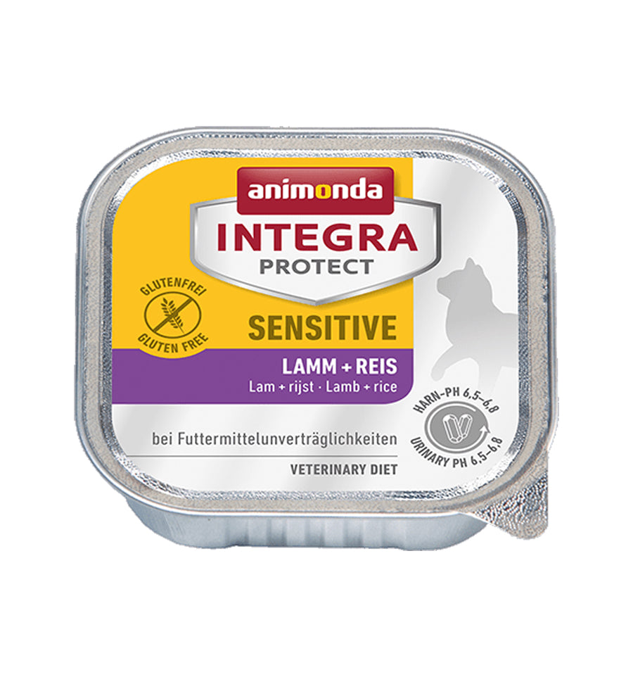 Hrana umeda pentru pisici Integra Protect Sensitive Miel + Orez 100gr