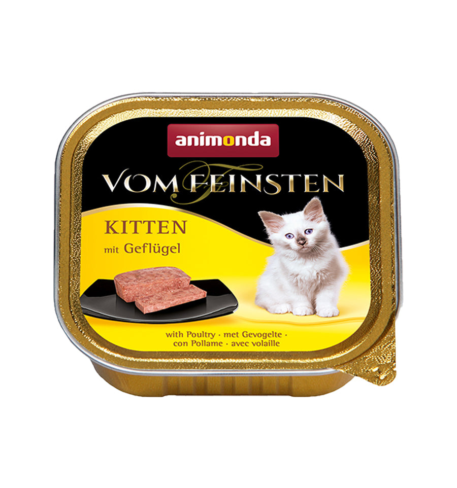 Hrana umeda pentru pisici Vom Feinsten Junior Pui 100g