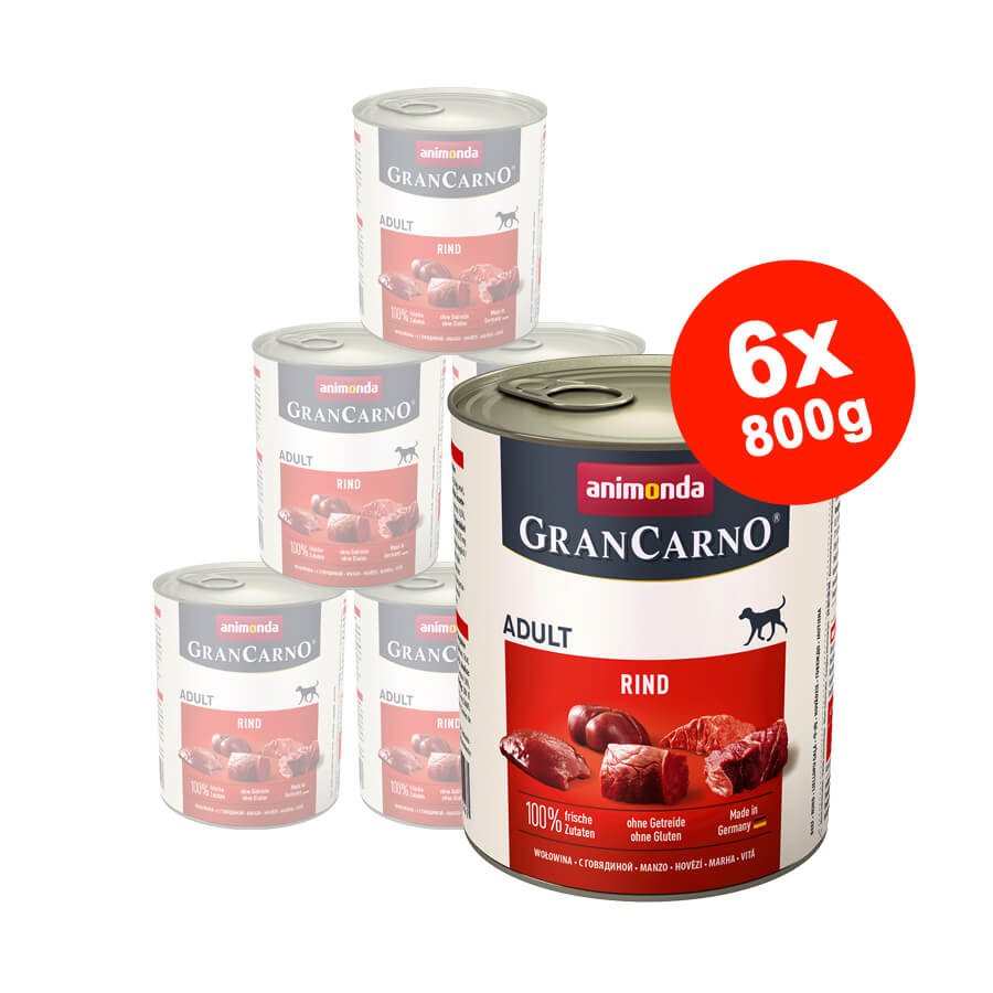 Hrana umeda pentru caini Grancarno Adult Dog Vita 6×800 gr