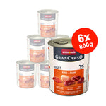 Hrana umeda pentru caini Grancarno Adult Dog Vita + Pui 6×800 gr