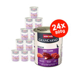 Hrana umeda pentru caini Grancarno Senior Manzat + Miel 24x800gr
