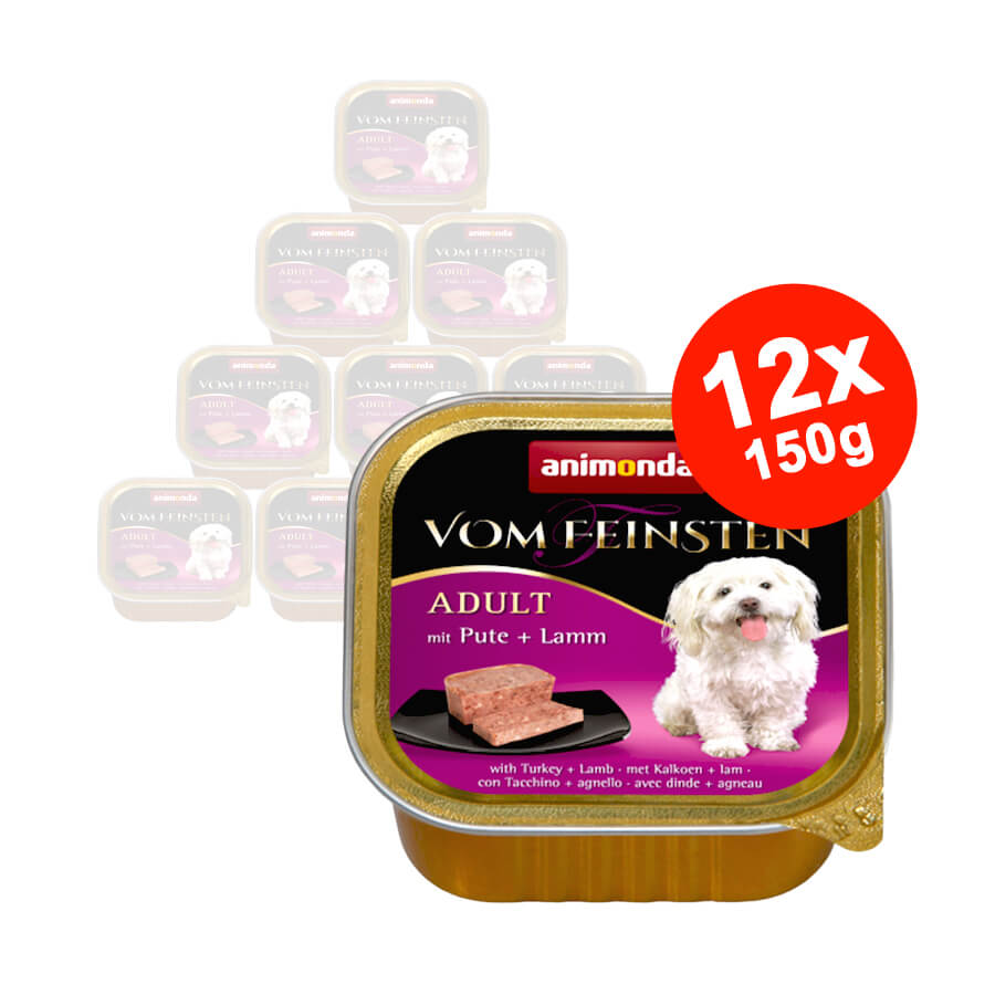 Hrana umeda pentru caini Vom Feinsten Classic Curcan + Miel 12x150 gr
