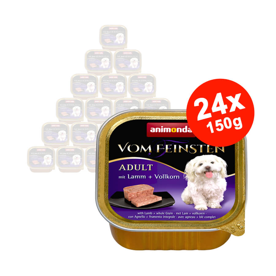 Hrana umeda pentru caini Vom Feinsten Dog Menue Miel + Cereale 24x150 gr