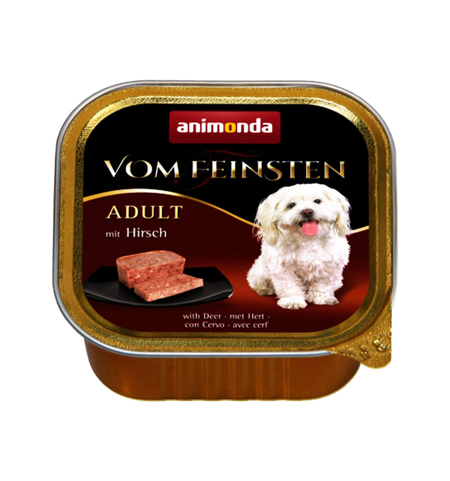 Hrana umeda pentru caini Vom feinsten cu Caprioara, 150g