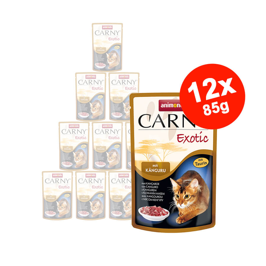 Hrana umeda pentru pisici Animonda Carny Exotic Cangur 12x85gr