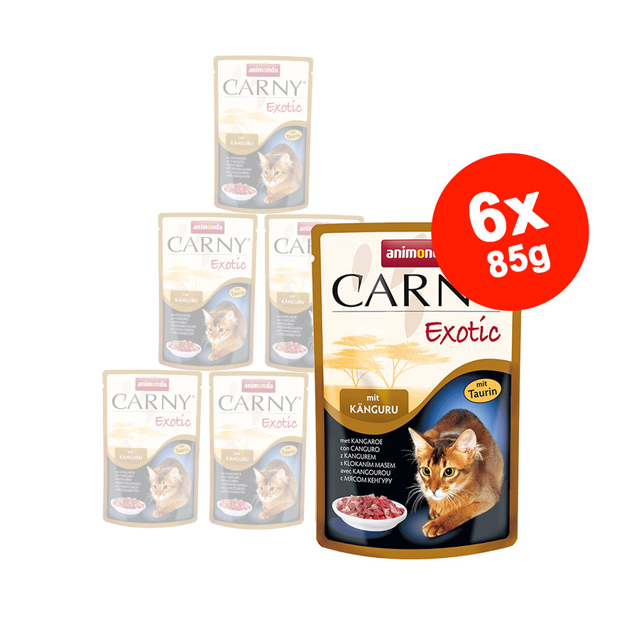 Hrana umeda pentru pisici Animonda Carny Exotic Cangur 6x85gr