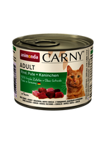 Hrana umeda pentru pisici Carny Adult Vita + Curcan + Iepure 200g