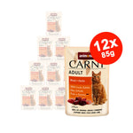 Hrana umeda pentru pisici Carny Adult, Vita + Pui, 12x85g