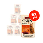 Hrana umeda pentru pisici Carny Adult, Vita + Pui, 6x85g