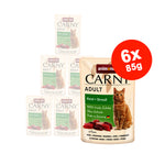 Hrana umeda pentru pisici Carny Adult, Vita + Strut, 6x85g