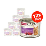 Hrana umeda pentru pisici Carny Cat Adult Vita + Miel 12x200gr