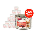Hrana umeda pentru pisici Carny Cat Junior Vita + Inima Curcan 24x200gr