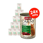 Hrana umeda pentru pisici Carny Kitten, Vita + Curcan + Iepure, 24x400g